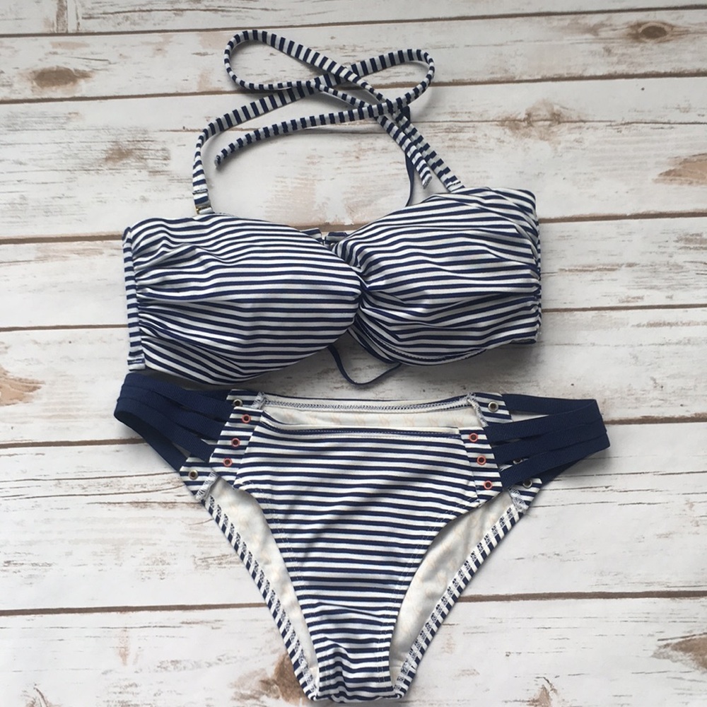 VS Swim Strappy Striped Bikini